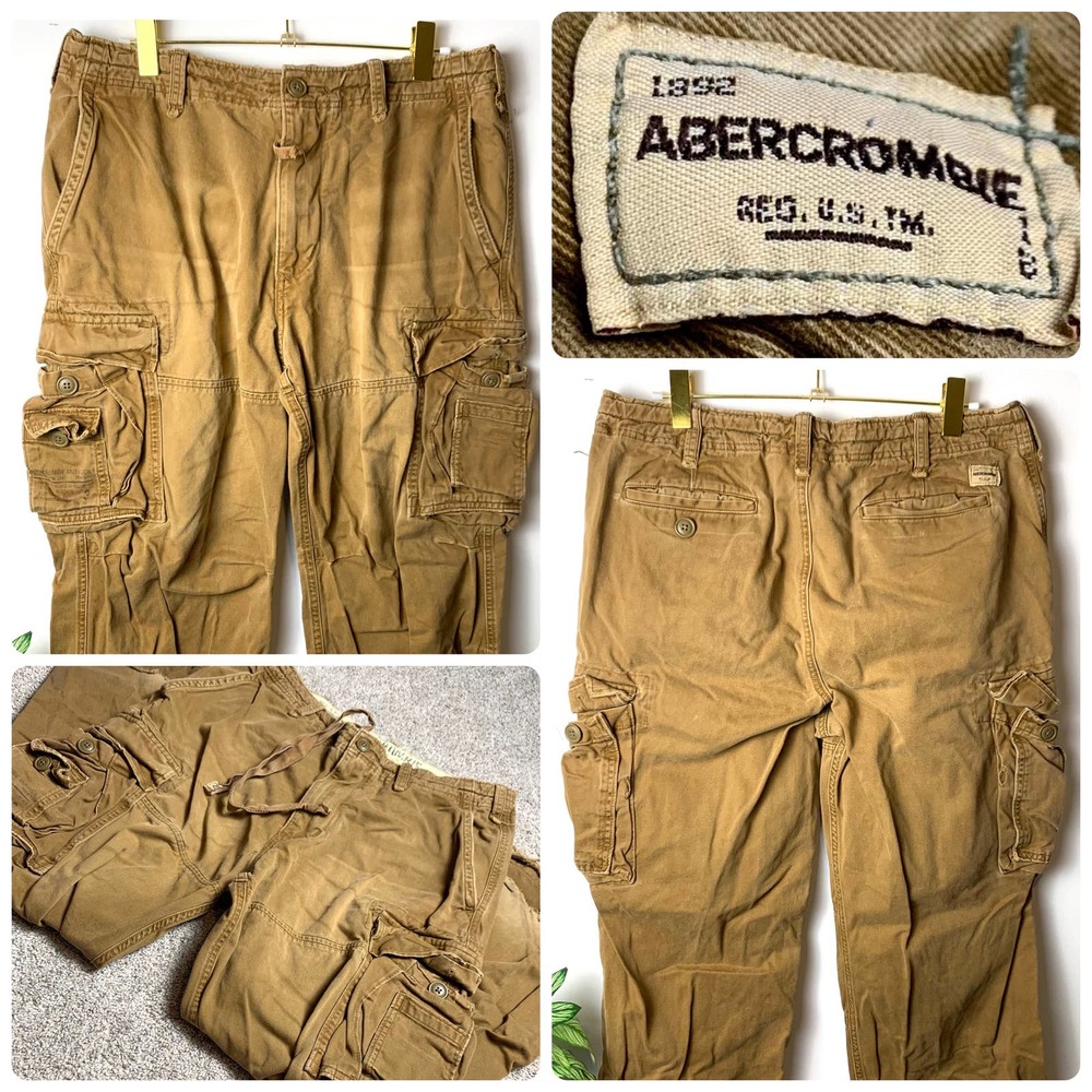Vintage 90s ABERCROMBIE AND FITCH Cargo Pants- 34 Regular